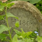 An 1864 gravestone